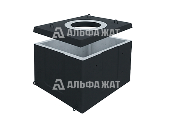 Колодец кабельной связи разветвительный 1-10 (80) ГЕК (В20) в битумно-латексной гидроизоляции