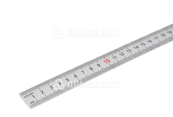 Линейка измерительная металлическая бытовая 500 мм