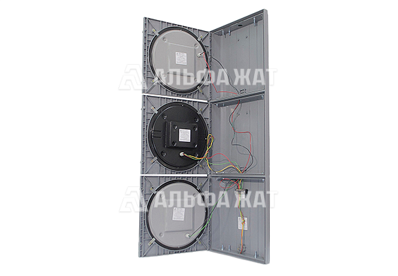 Транспортный светофор Т.2.2 с табло обратного отсчета (плоский корпус)