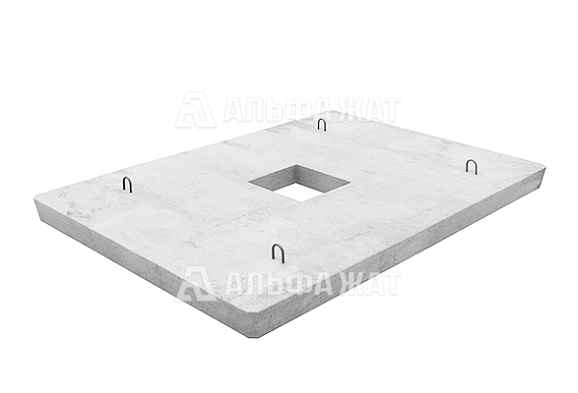 Плита якорная прямоугольная с отверстием дренажным 1,6х1,6 (В15)