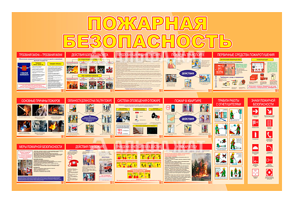 Стенд информационный «Пожарная безопасность. Требование закона - требование жизни»