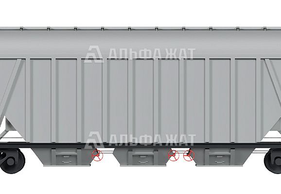 Вагон-хоппер для перевозки минеральных удобрений с осевой нагрузкой 25 тс 19-1299-01
