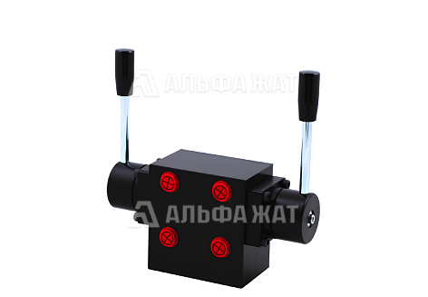 Распределитель плоскоповоротный двухпоточный с понижающим клапаном 2ГРП70-6-43ЕЕ-1К