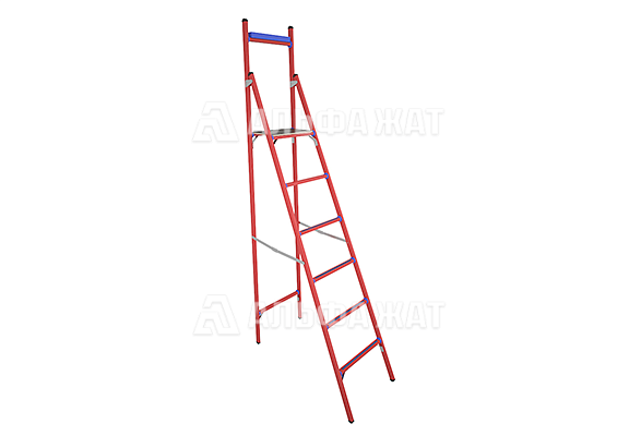 Стремянка стеклопластиковая с вертикальной опорой исполнение «ЕВРО» СВД-2,0Е