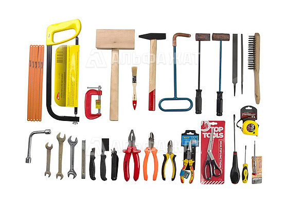 Комплект инструмента кабельщика-спайщика - 3 (02) (пластмассовый ящик)