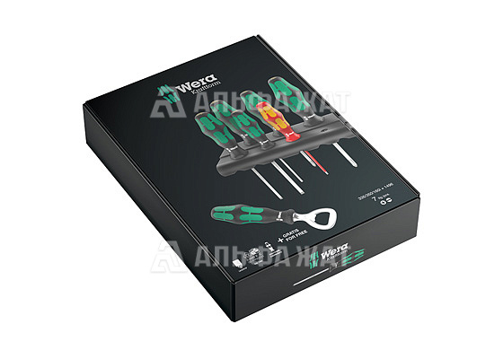 Набор отверток Kraftform Plus, подставка, открывалка, 7 предметов