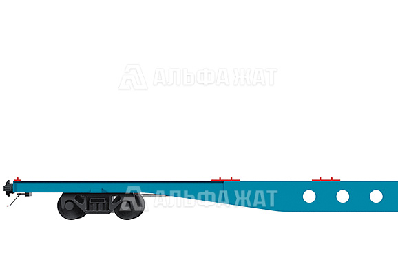 Вагон-платформа 80-футовая для перевозки крупнотоннажных контейнеров 13-1294