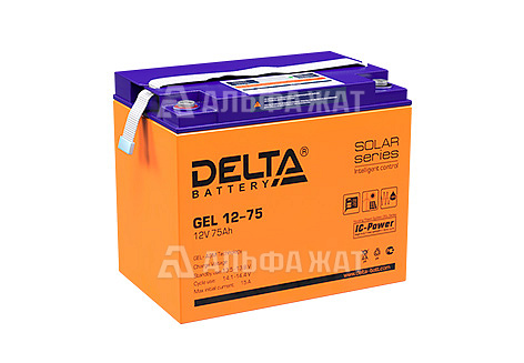 Свинцово-кислотный аккумулятор Delta GEL 12-75