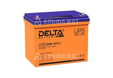 Свинцово-кислотный аккумулятор Delta DTM 1275 L