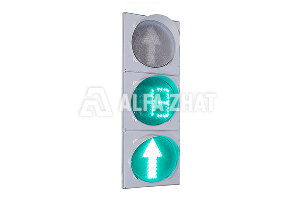 Кері санақ таблосынан Т.2.2 көлік бағдаршамы (жалпақ корпус)