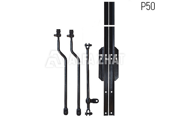Weichensatz 16761-00-00 Р50 (R50) 1/9 für Doppelherzstück mit beweglicher Spitze ТУ 32 ЦШ 1938-80 (TU 32 ZSh 1938-80)
