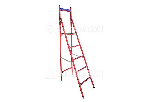 Стремянка стеклопластиковая с вертикальной опорой исполнение «ЕВРО» СВД-1,8Е