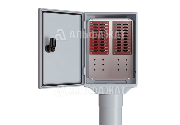 Диэлектрическая стойка коммутационной перегонной связи упрощенная ДСКПСУ ТС 04-02-01 с двумя плинтами