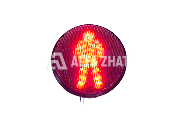 Light block 300 mm for a pedestrian light signal, red