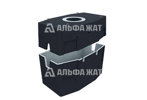 Колодец кабельной связи разветвительный 5-10 ГЕК (В20) в битумно-латексной гидроизоляции