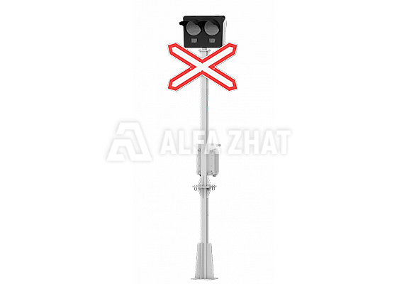 Two-phase street warning light signal SP2-1 NKMR.676658.031 TS (GOST R 52282-2004) with LED systems for single-track sections Two-phase street warning light signal SP2-1 NKMR.676658.031 TS (GOST R 52282-2004) with LED systems for single-track sections