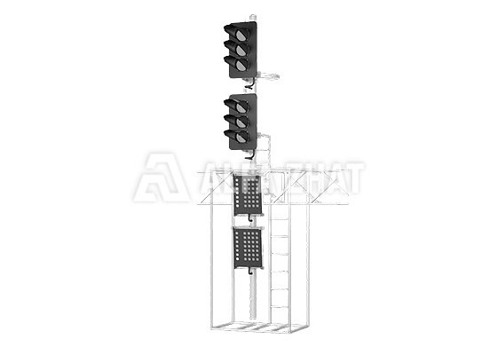 6-units LED suspended signal 17962-00-00 with 2 route indicators