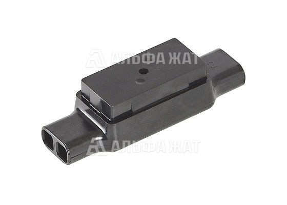 Соединитель однопарный черный, 0,9-1,3 мм (диаметр изоляции до 4,4 мм)