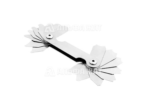 Набор радиусных шаблонов №1 (9 выпуклых, 9 вогнутых)