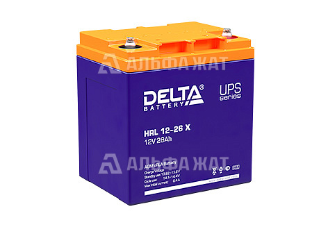 Свинцово-кислотный аккумулятор Delta HRL 12-26 X