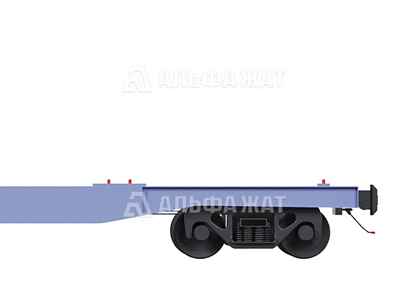 Вагон-платформа для крупнотоннажных контейнеров 13-1258-03