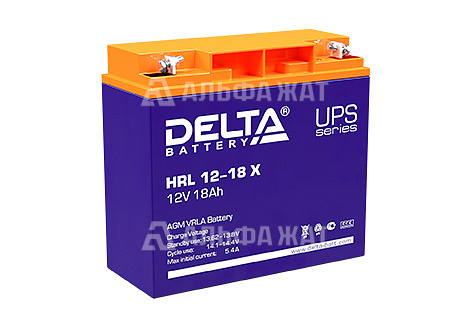 Свинцово-кислотный аккумулятор Delta HRL 12-18 X