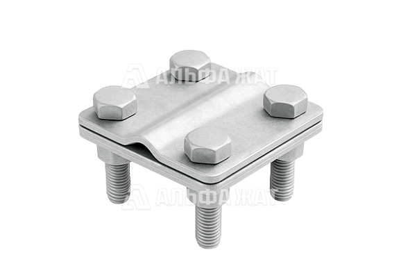 Соединитель пруток-полоса 80х80 мм