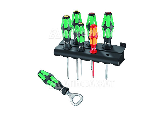 Набор отверток Kraftform Plus, подставка, открывалка, 7 предметов