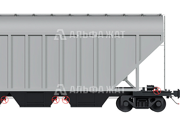 Вагон-хоппер для перевозки зерна 19-1298