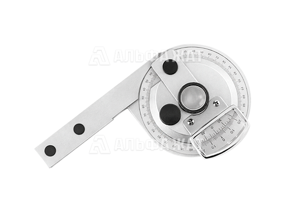 Угломер с нониусом и лупой