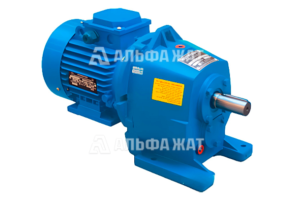 Цилиндрический двухступенчатый соосный мотор-редуктор МЦ2С-63-100-0,77