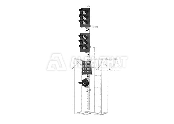 6-units LED suspended signal 17963-00-00 with a route indicator and a calling on signal
