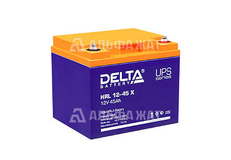 Свинцово-кислотный аккумулятор Delta HRL 12-45 X